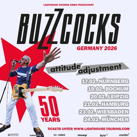 BUZZCOCKS - Germany 2026 - Bochum - 19.02.2026 20:00