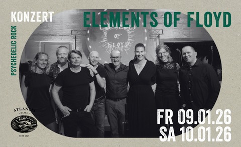 Elements of Floyd - Basel - 09.01.2026 21:00 Elements of Floyd - Basel - 09.01.2026 21:00