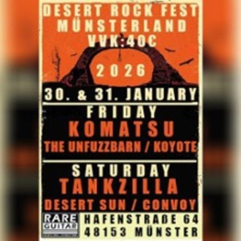 Desert Rock Fest M�nsterland | Rare Guitar - M�NSTER - 30.01.2026 20:00