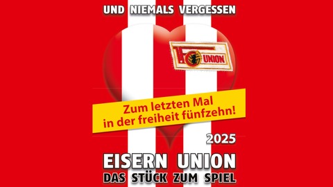 Eisern Union - das Stck zum Spiel I Der Vorverkauf beginnt am 01.11.25 um 10:00Uhr - Berlin - 09.12.2025 20:00