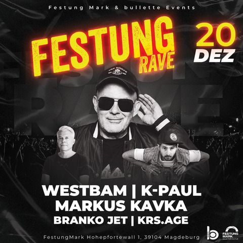 Rave Live - Festung RAVE Magdeburg - Magdeburg - 20.12.2025 22:00