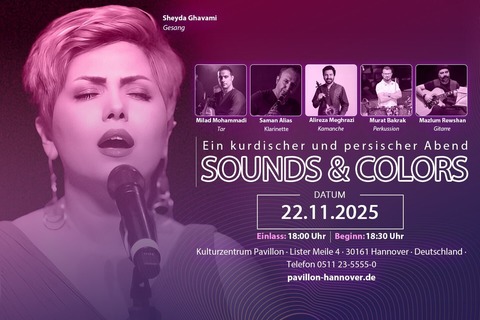 SOUNDS & COLORS - ein kurdischer und persischer Abend - Hannover - 22.11.2025 18:30