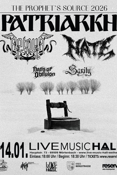 Patriarkh - The Prophet's Source - Tour 2026 - Mrlenbach - 14.01.2026 18:30