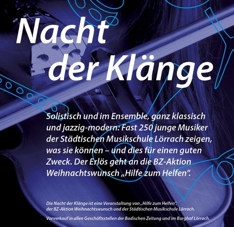 23. Nacht der Klänge - Lörrach - 06.12.2025 19:00 23. Nacht der Klänge - Lörrach - 06.12.2025 19:00