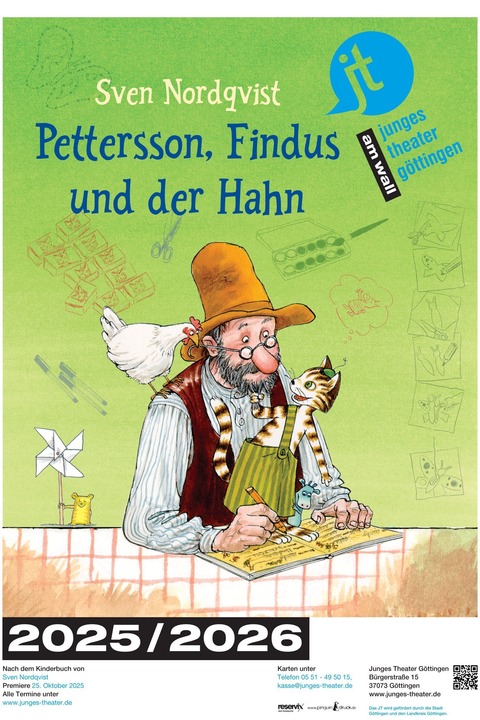 Pettersson, Findus und der Hahn - Familienstck - Gttingen - 14.12.2025 13:00