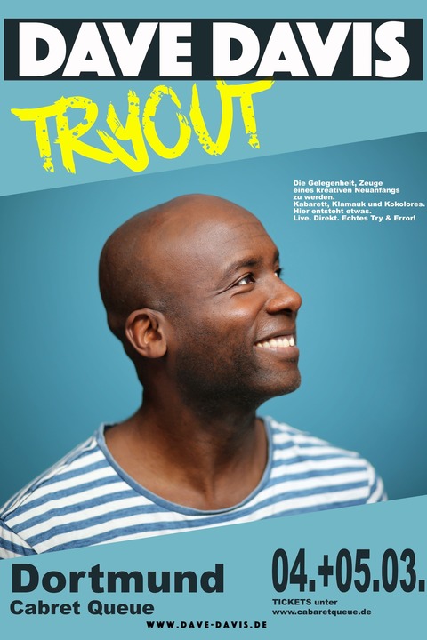 Dave Davis - EXKLUSIVE TRY-OUT-TOUR: „Kabarett, Klamauk & Kokolores“ - Dortmund - 05.03.2026 20:00