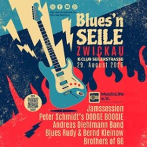 Blues'n Seile | Out- & Indoor Bluesfest im Club Seilerstrasse - ZWICKAU - 29.08.2026 16:00