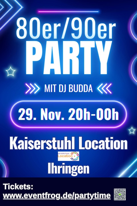 80er/90er Jahre Party - Ihringen - 29.11.2025 20:00