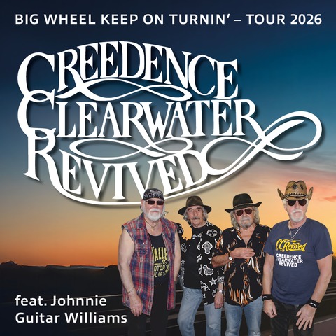 Creedence Clearwater Revived feat. Johnnie Guitar Williamson - Big Wheel Keep On Turnin� - Tour 2026 - NEURUPPIN - 30.05.2026 19:00