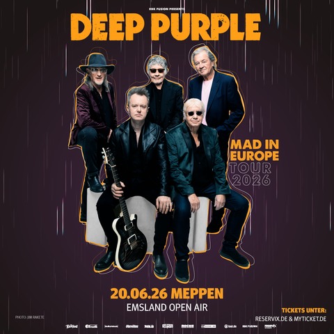DEEP PURPLE - MAD IN EUROPE 2026 - Meppen - 20.06.2026 19:00