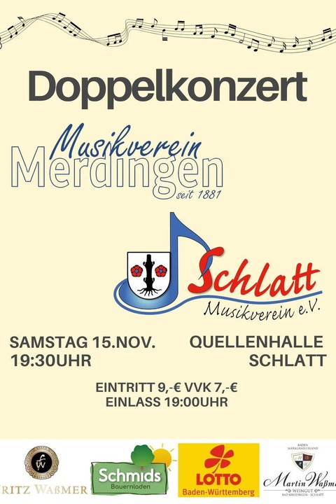 Musikverein Merdingen & Musikverein Schlatt - Bad Krozingen - 15.11.2025 19:30