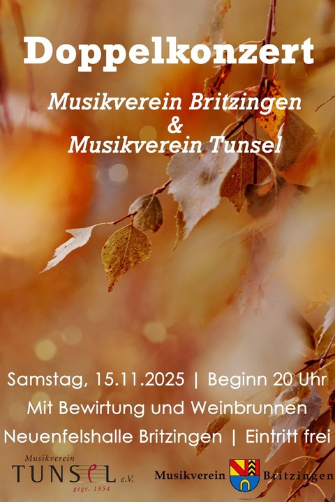Musikverein Britzingen & Musikverein Tunsel - Mllheim - 15.11.2025 20:00