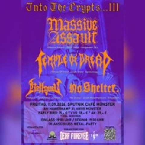 Into The Crypts...III - Deaf Forever, CryptCeremonies - MNSTER - 11.09.2026 19:30