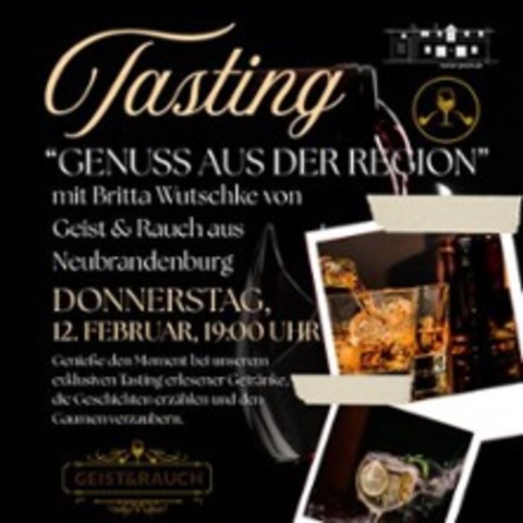 Tasting im K�chen Kontor Penzlin - Erlesene Getr�nke - Genuss aus der Region - PENZLIN - 12.02.2026 19:00