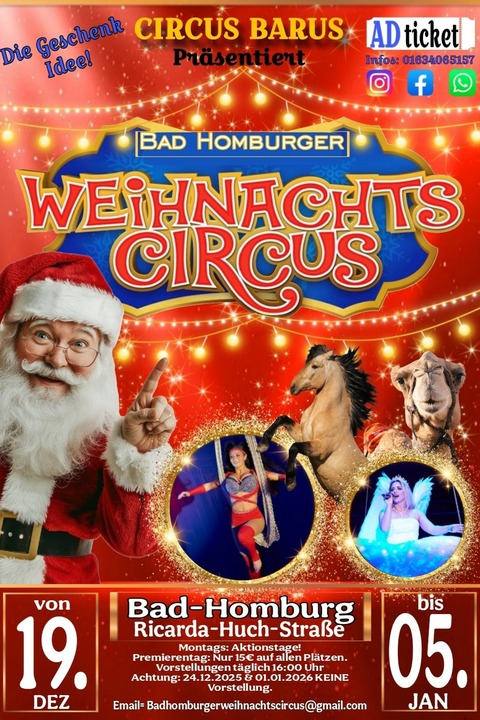 Bad Homburger Weihnachtscircus - Bad Homburger Weihnachtscircus - Bad Homburg - 19.12.2025 16:00