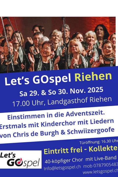 Let&#8216;s Gospel Riehen - Riehen - 29.11.2025 17:00
