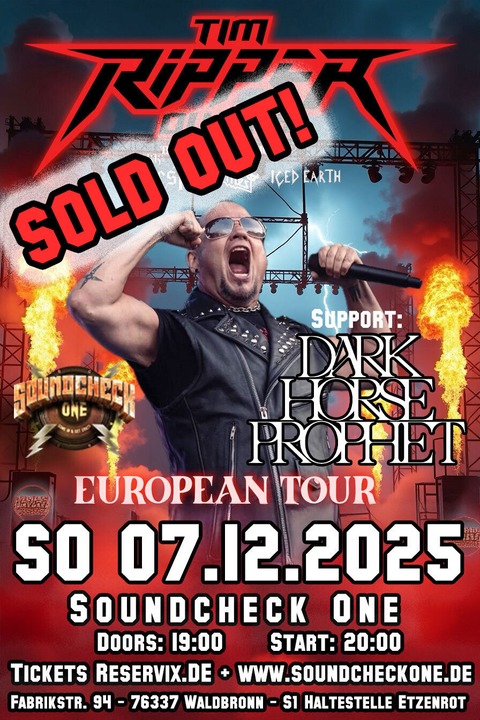Tim &#8222;Ripper&#8220; Owens (ex Judas Priest, Iced Earth, Malmsteen) - European Tour 2025 - Waldbronn - 07.12.2025 19:00