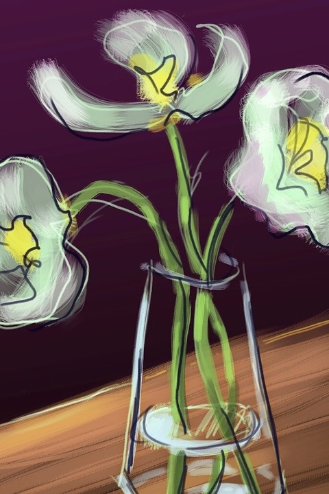 Das Haus Zauberflte in Offenburg ldt zur Vernissage &#8222;Yvonnes Blumen&#8220; mit dem Knstler Martin Sander ein - Badische Zeitung TICKET