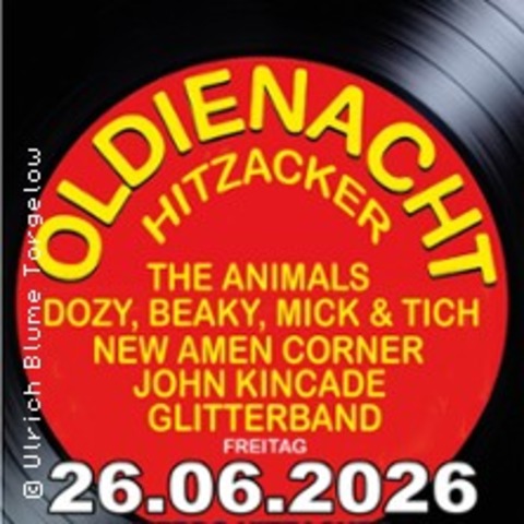 OLDIENIGHT - The Animals, Glitterband, John Kincade u.v.a. - HITZACKER / ELBE - 26.06.2026 18:00