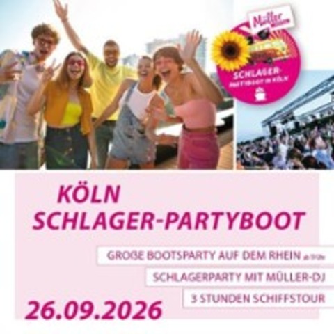 Schlager-Partyboot K�ln - K�LN - 26.09.2026 19:00