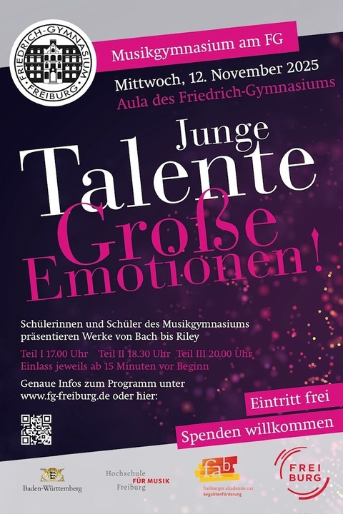Junge Talente - Groe Emotionen - Freiburg - 12.11.2025 17:00