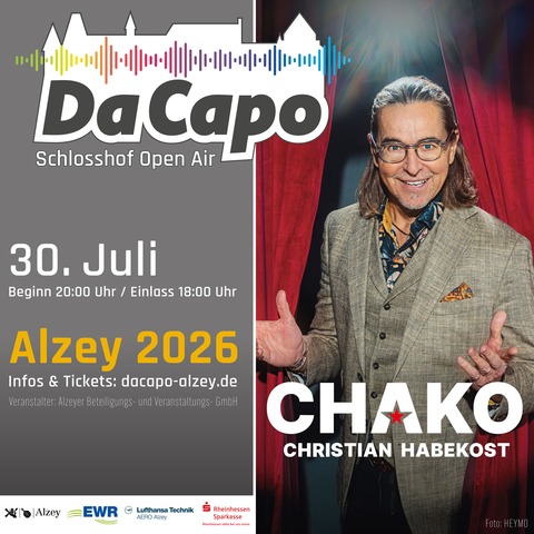 Da Capo 2026 - Es kummt wie�s kummt - Alzey - 30.07.2026 20:00
