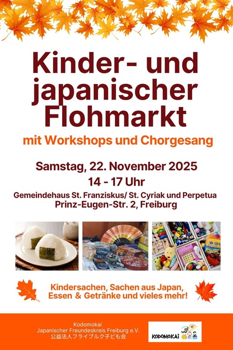 Kinder- und japanischer Flohmarkt - Freiburg - 22.11.2025 14:00