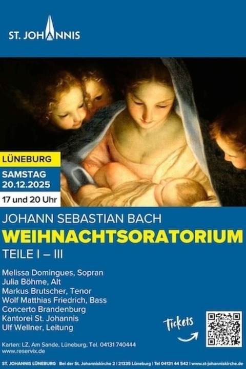 Weihnachtsoratorium | Teil I-III - von Johann Sebastian Bach - L�neburg - 20.12.2025 17:00