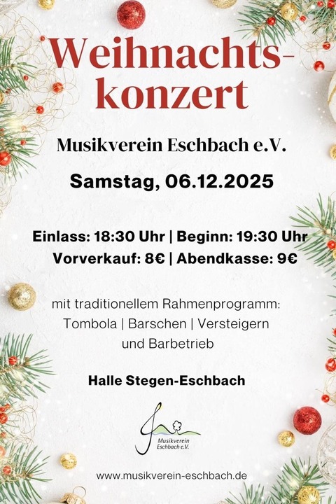 Musikverein Eschbach - Stegen - 06.12.2025 18:30