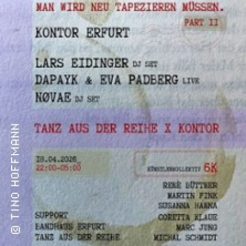 Lars Eidinger I Eva Padberg & Dapayk - Erfurt - 18.04.2026 20:00