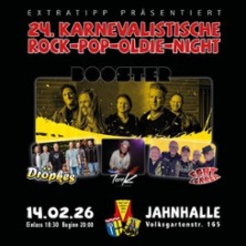 24.Karnevalistische Rock-Pop-Oldie-Night- pr�sentiert vom EXTRATIPP - M�NCHENGLADBACH - 14.02.2026 20:00