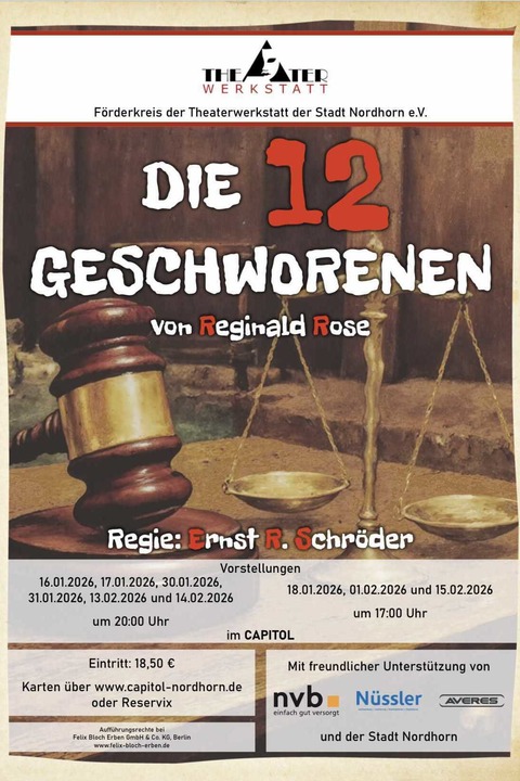 ,,Die 12 Geschworenen'' - Nordhorn - 16.01.2026 20:00