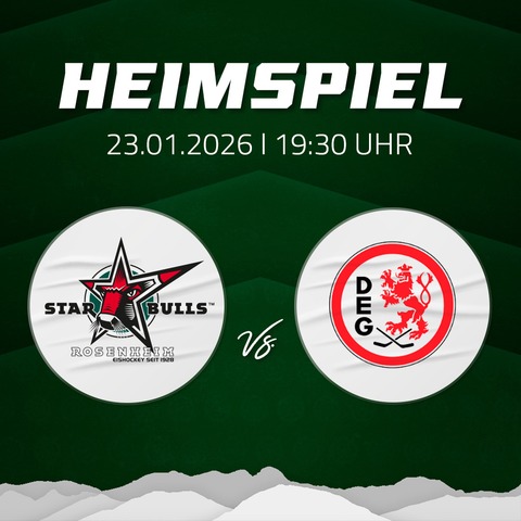 Starbulls Rosenheim - D�sseldorfer EG - Rosenheim - 23.01.2026 19:30