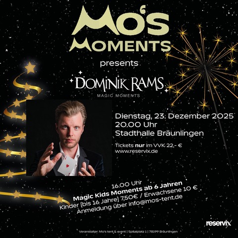 Mo's Moments presents Dominik Rams - Musik fr's Gefhl - Brunlingen - 23.12.2025 20:00