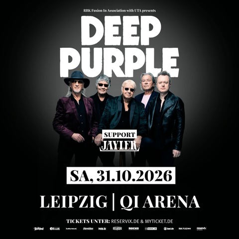 DEEP PURPLE - SPLAT! World Tour 2026 - Leipzig - 31.10.2026 19:00