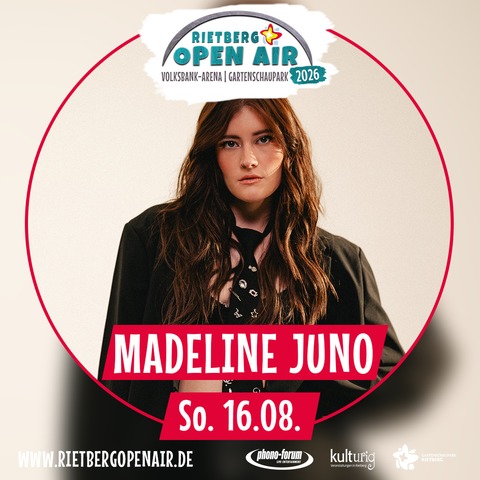 Madeline Juno - live - Rietberg - 16.08.2026 19:00