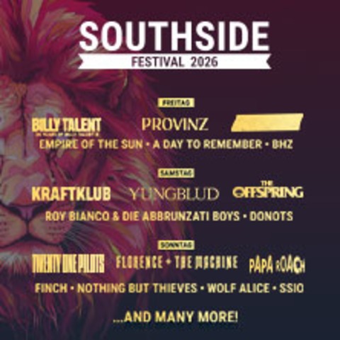 Southside Festival 2026 | Parkticket - Neuhausen ob Eck - 18.06.2026 12:00