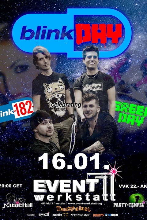 BLINKDAY - Blink 182 & Green Day Tribute - Wetzlar - 16.01.2026 20:00