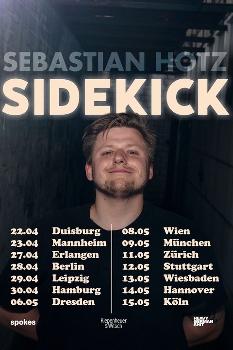SIDEKICKE - mit Sebastian „El Hotzo“ Hotz - Show & Lesung - Erlangen - 27.04.2026 20:00