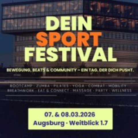 Movetheday Sportfestival- FSK 16 | Tag 2: Sport, Community & Wellness Festival - AUGSBURG - 08.03.2026 10:00