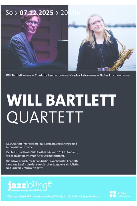 Will Bartlett Quartett - Freiburg - 07.12.2025 20:00