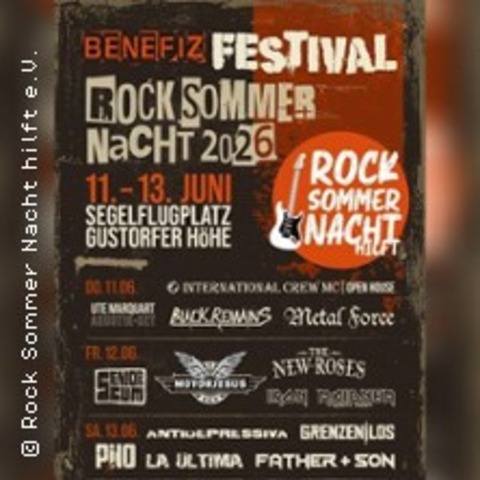 Rock Sommer Nacht 2026 - Donnerstag - GREVENBROICH - 11.06.2026 17:00