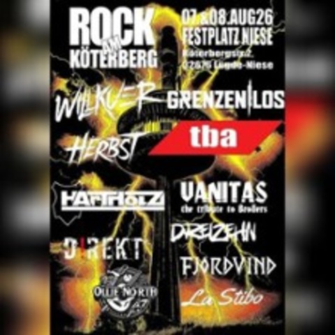 Rock am K�terberg 2026 - L�GDE-NIESE - 07.08.2026 17:00