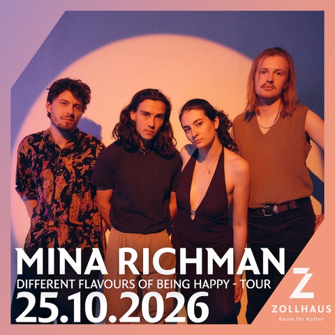 Mina Richman & Band - Different Flavours Of Being Happy - Tour - Leer - 25.10.2026 20:00
