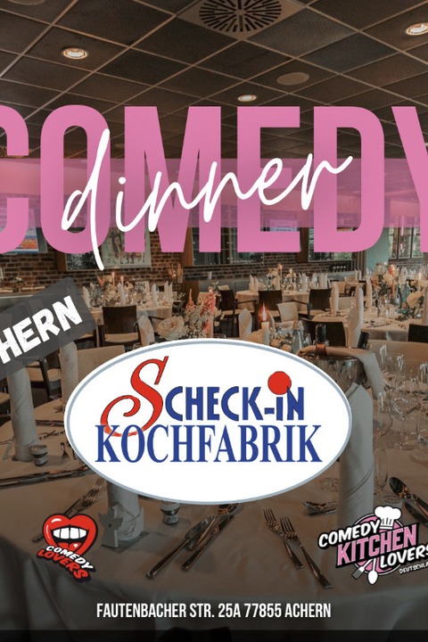 Comedy Dinner Achern - Kein Krimi - nur Jokes! - Achern - 05.12.2026 19:00