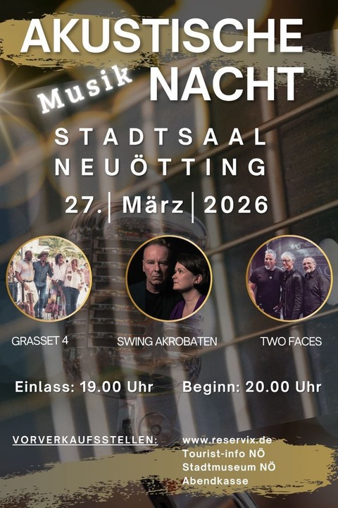Akustische Musik Nacht 2026 - Livekonzert - Neutting - 27.03.2026 20:00