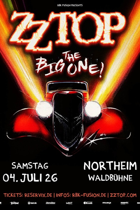ZZ TOP - The Big One! - Early Entry Package - Northeim - 04.07.2026 19:00