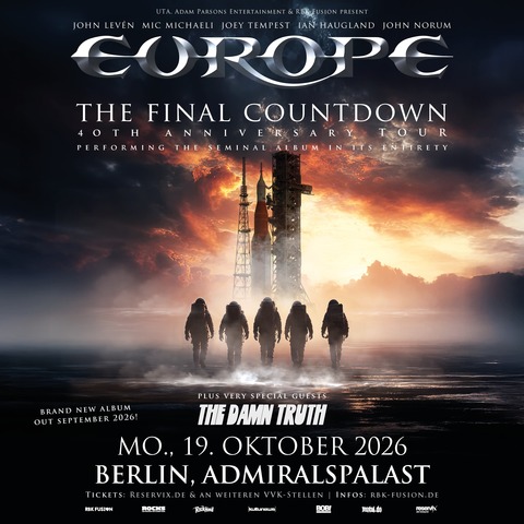 EUROPE - The Final Countdown - 40th Anniversary Tour - Berlin - 19.10.2026 19:30