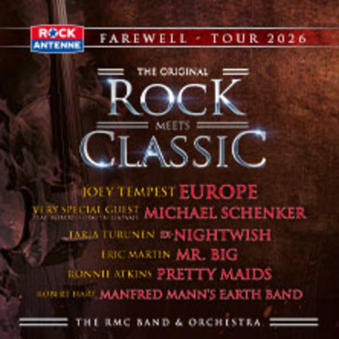 Rock Meets Classic - Farewell Tour 2026 mit gro�em Orchester und Rockband - Passau - 10.04.2026 20:00
