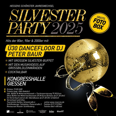 Silvester Party 2025 - 30 Party - Gieen - 31.12.2025 19:00